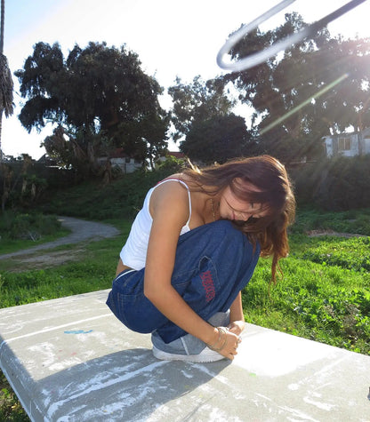 Wide-Leg Pocket Jeans